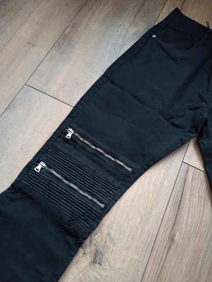 Jeans noir homme coupe droite 34US - photo numéro 2