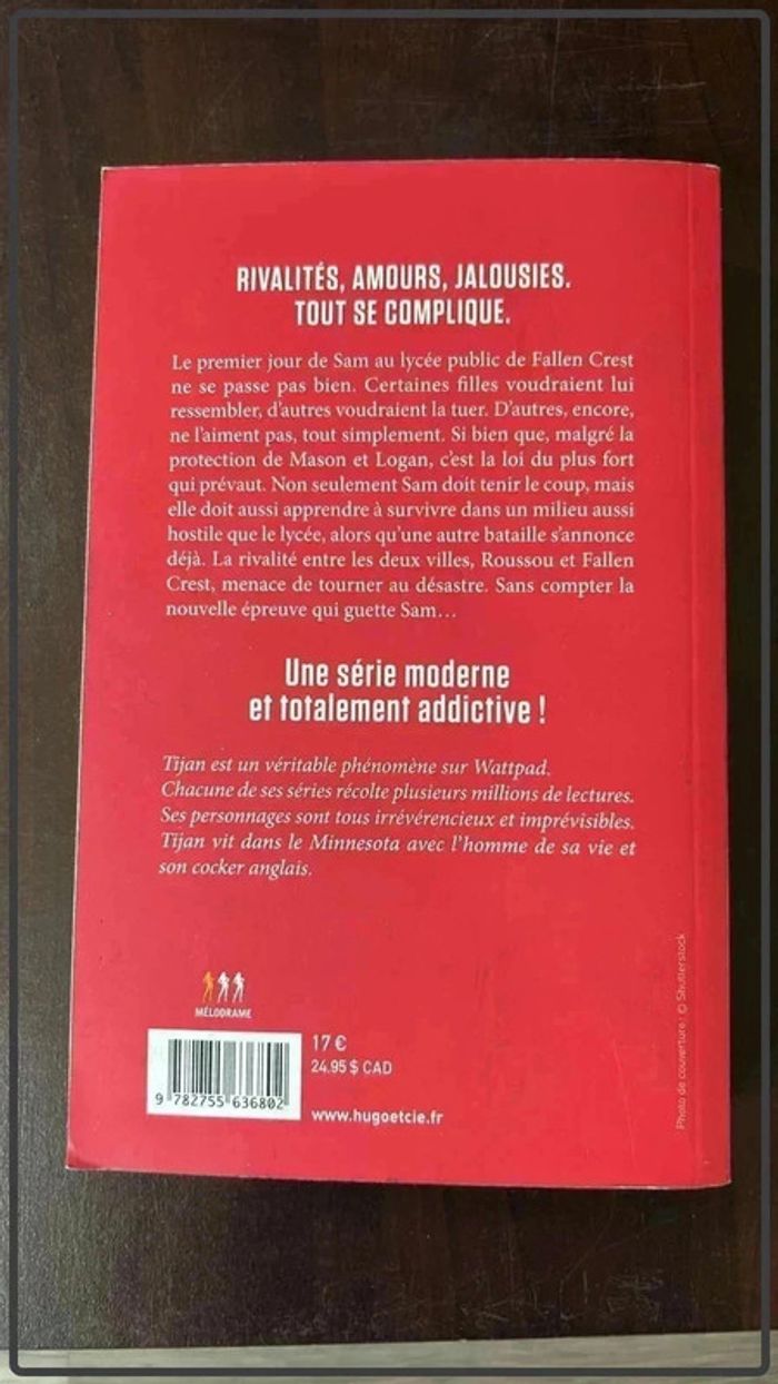 Tom 1,2 et 3 fallen crest de Tijan édition new romance - photo numéro 9