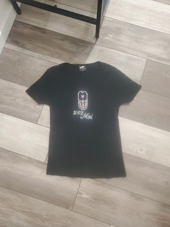 Tshirt noir en coton - taille 1