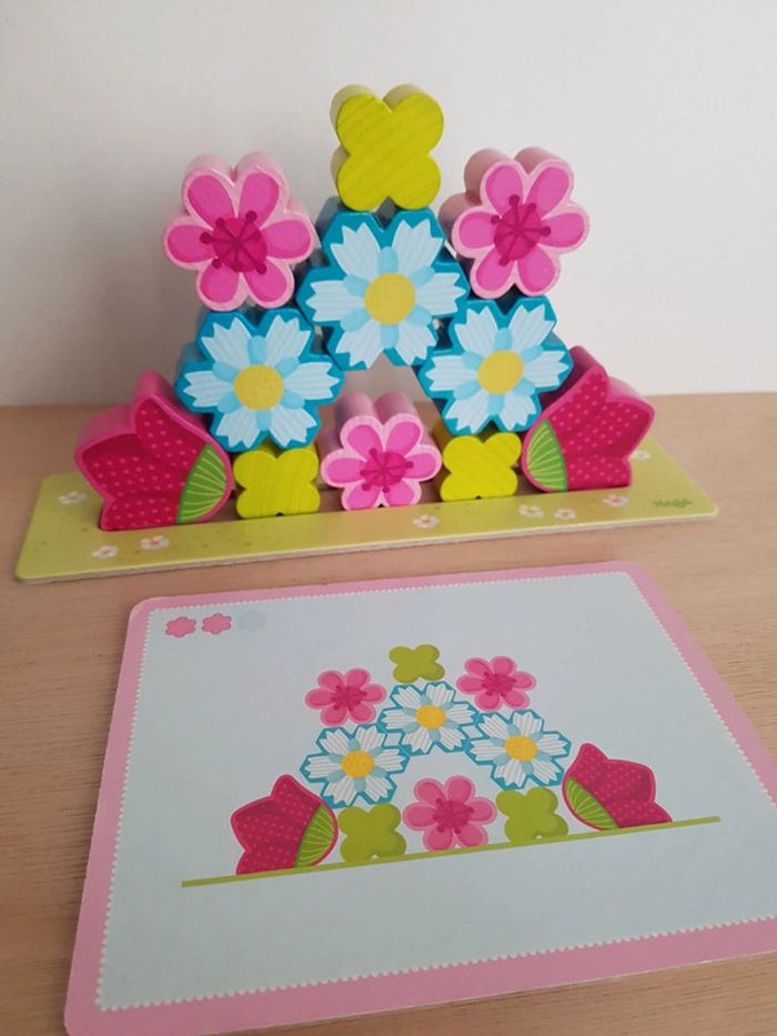 Haba jeu d'encastrement en bois fleurs magiques - photo numéro 10