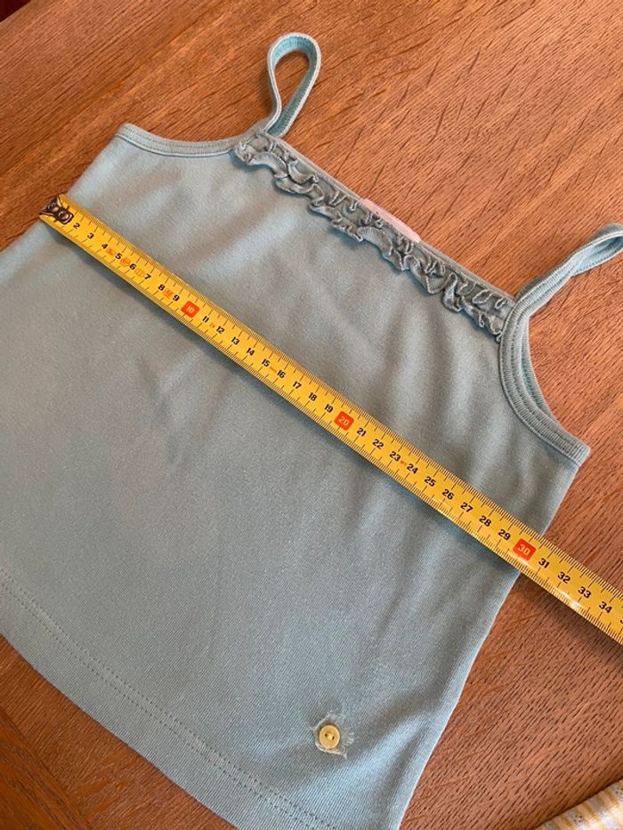 Duo de tee-shirt et débardeur Jacadi taille 6 ans vert et turquoise - photo numéro 14