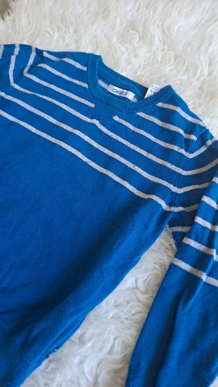 Pull bleu okaidi 5ans - photo numéro 2