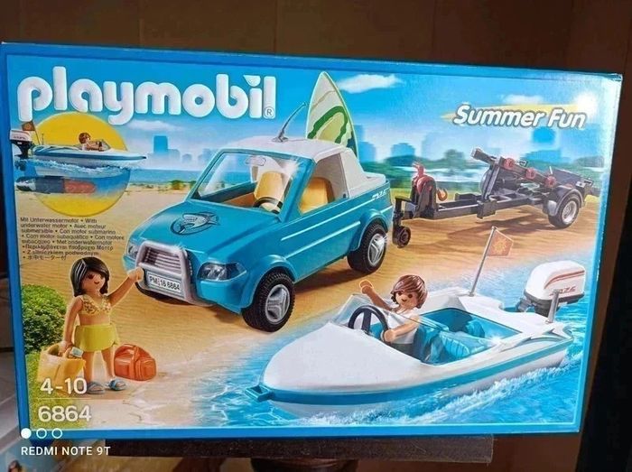 20 € 🚤 Playmobil 6864 – Voiture avec Bateau 🚤 - photo numéro 7