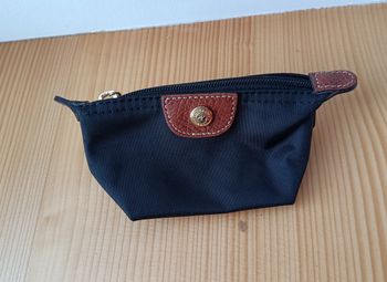 Porte monnaie Longchamp noir pliage comme neuf