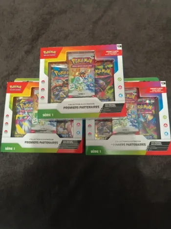 3 coffrets premiers partenaire série 1