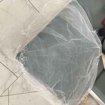 Liseret brode 2 couches voile de mariée