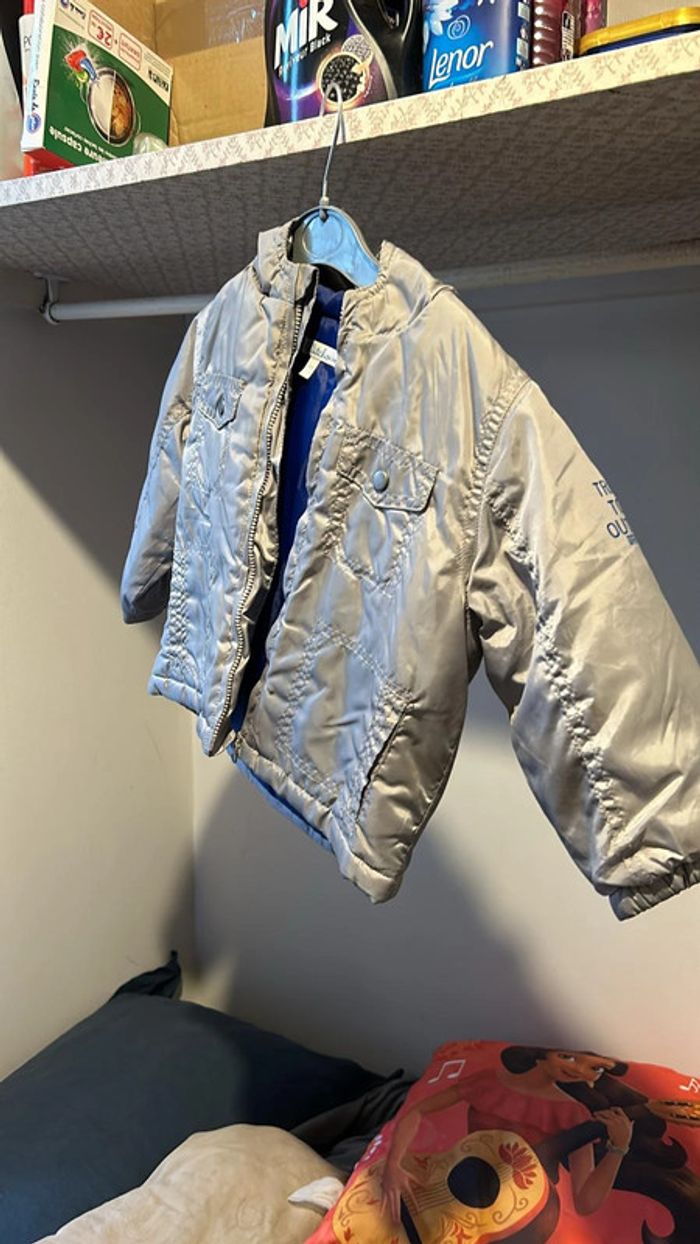 blouson kiabi gris clair 18 mois
