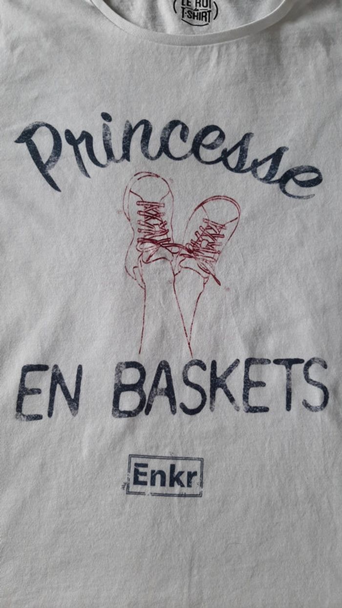 tee shirt coton Princesse en Baskets - photo numéro 2