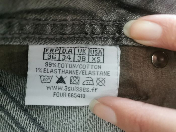 Jeans gris femme - photo numéro 3