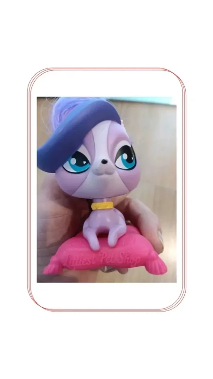 Figurine Chienne princesse sur coussin Littlest Pet Shop - Hasbro - photo numéro 2