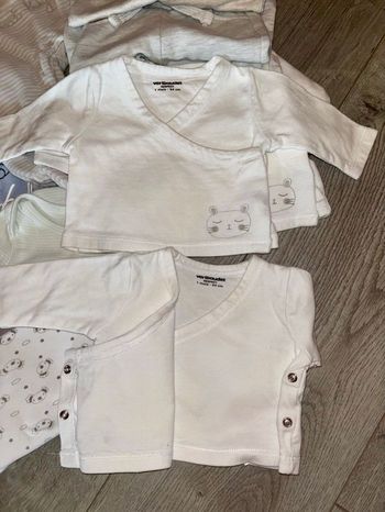 cache cœur bébé verbaudet lot