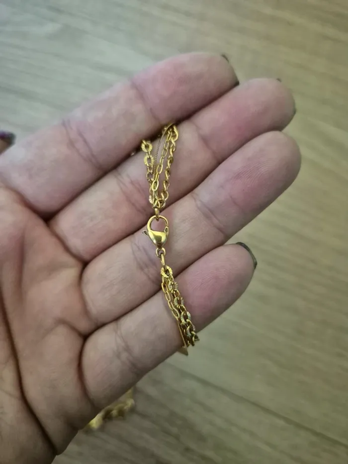 Collier Triple Tendance en Acier Inoxydable – Doré & Coloré S. STEEL - photo numéro 3