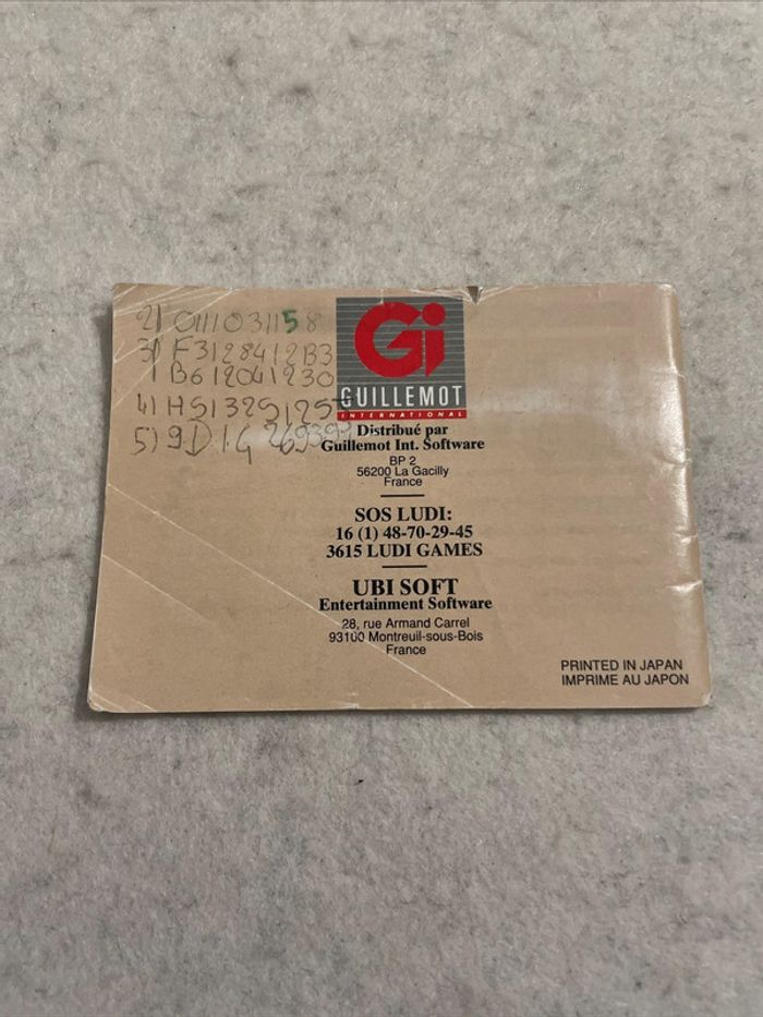 Notice Nintendo Game Boy - Indiana Jones Et La Dernière Croisade - Bon État - photo numéro 3