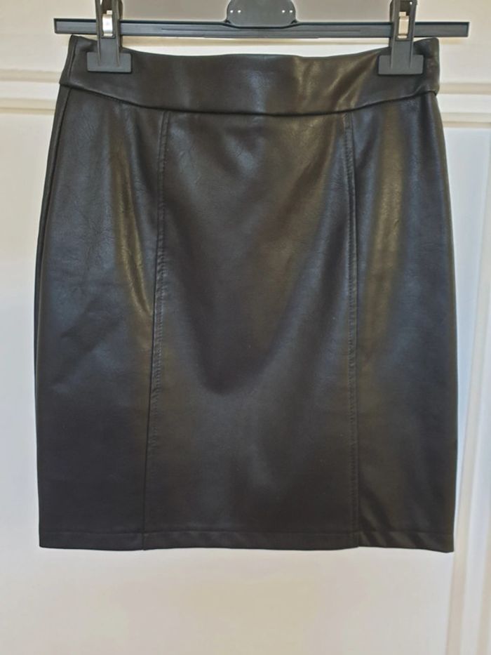 Jupe simili cuir Drôle de Copine Taille S - photo numéro 2