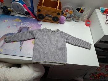 Pull gris 12 mois