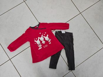 Ensemble ou pyjama bébé fille 18 mois U27
