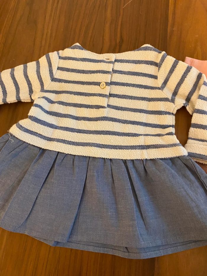Lot robes été 0-3 mois 62 cm coton C&A - photo numéro 3