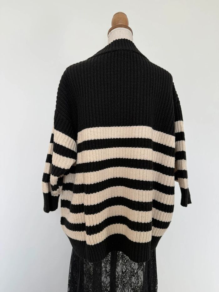 Pull rayé rayures Zara maille vest sweat camisa blusa Maglia camicia sweater maglione suéter trui - photo numéro 3