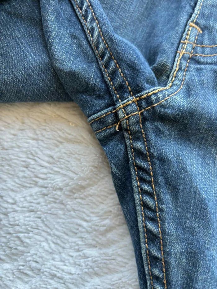 Jean Levi’s homme 502 slim Taper fuselé W33 L30 (42‑44 FR / L) Bleu foncé délavé État très bon - photo numéro 7