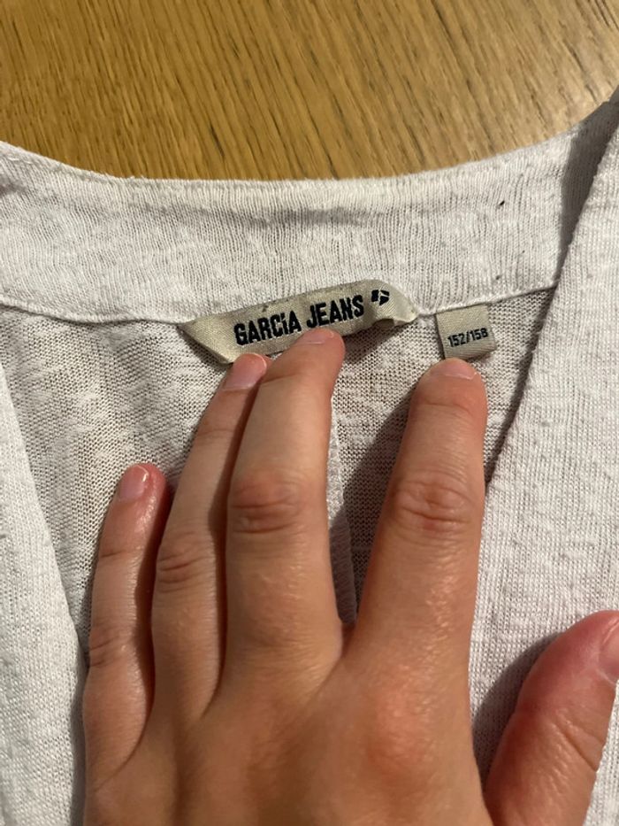 Gilet blanc, fille - photo numéro 3