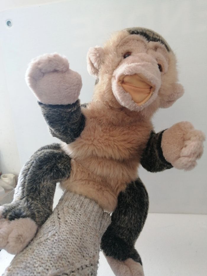 marionnette peluche singe '' heunec - photo numéro 3