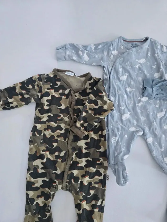 Lot de 4 pyjamas mi saison - photo numéro 2