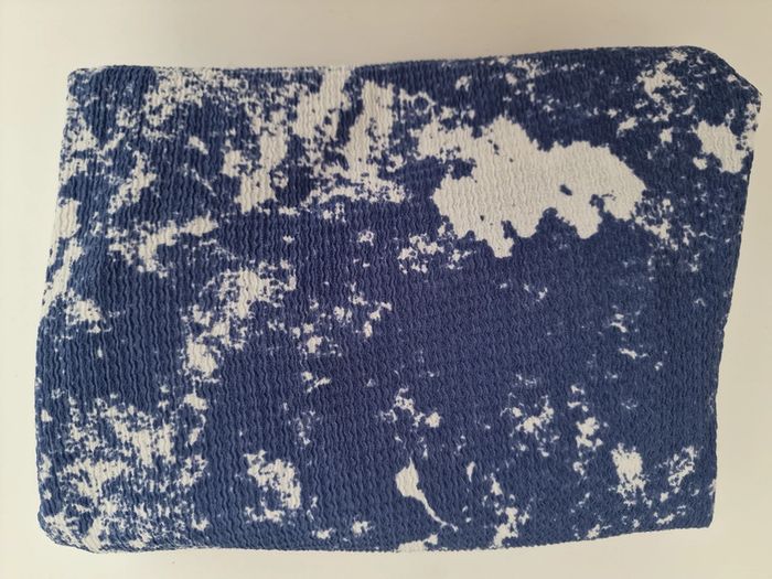 Pantalon Fluide Léger Bleu Dégradé Blanc M&S - photo numéro 7
