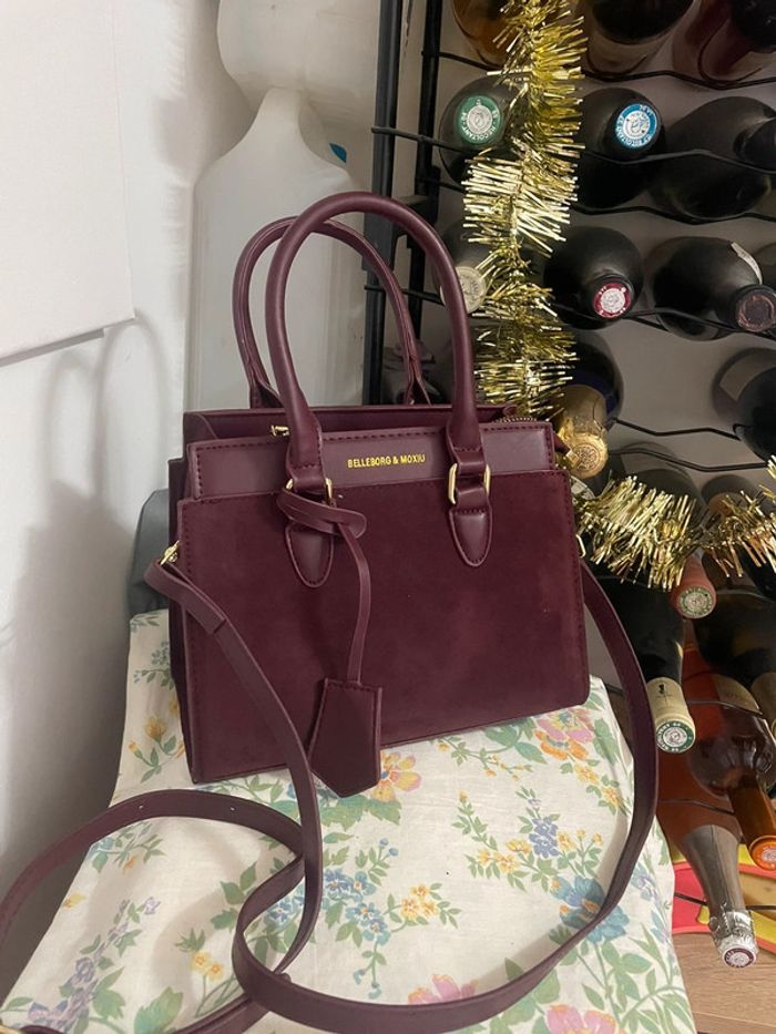 Sac Fourre-Tout Élégant Bordeaux pour Femme - Chic Couleur Unie - photo numéro 9