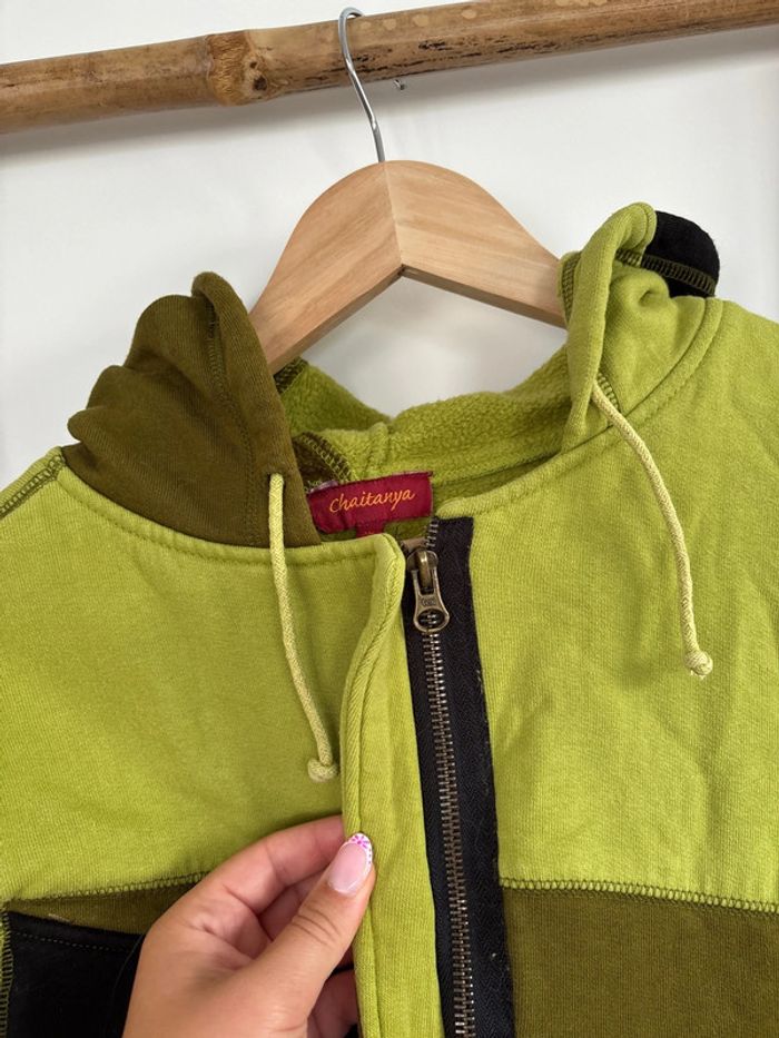 Veste verte avec capuche lutin - photo numéro 4
