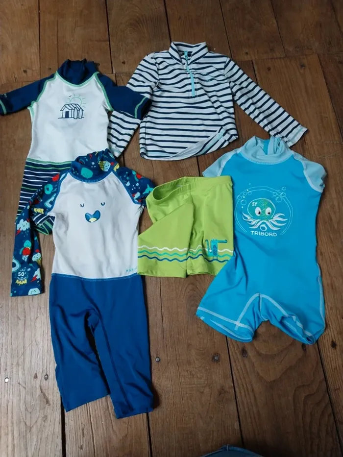 Lot combinaisons anti UV bébé garçon 12-18mois