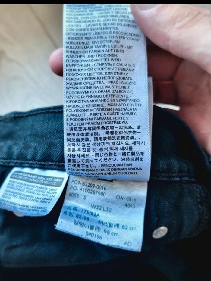 Jean Levi's Homme Noir Vintage Y2K Levi Strauss & Co Authentique Taille W32 L32 FR 42 - photo numéro 18