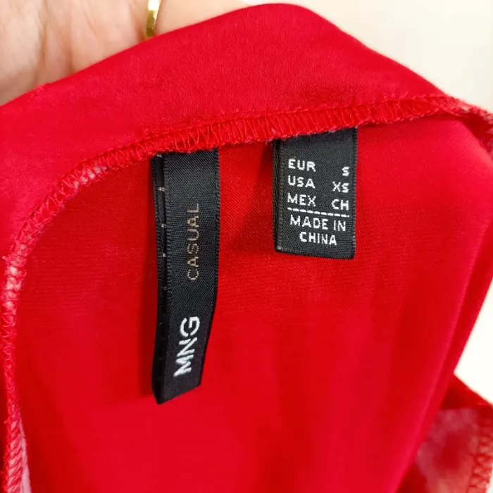 Robe droite rouge vif MNG – Taille XS A787 - photo numéro 6