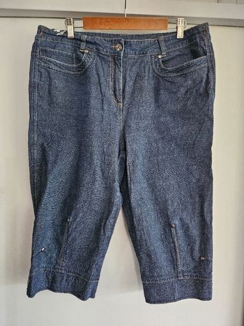 Pantacourt en jean m&mode T 46