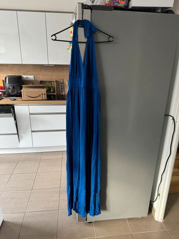 Robe longue bleu roi