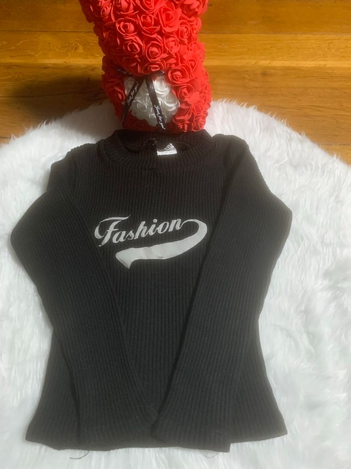 Pull manches longues noir - photo numéro 2