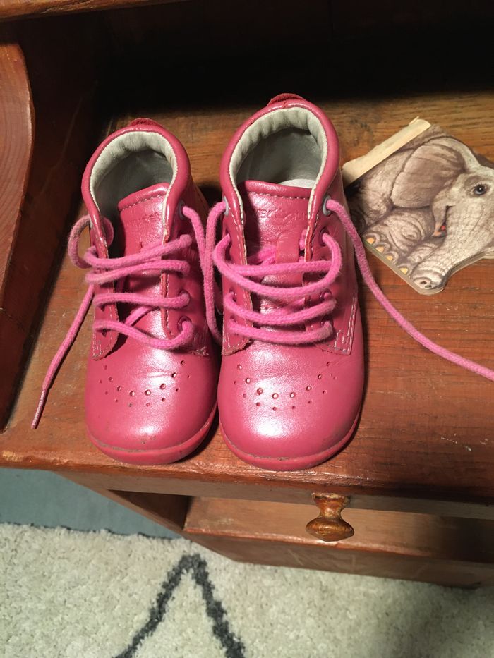 Bottines bébé roses Vertbaudet