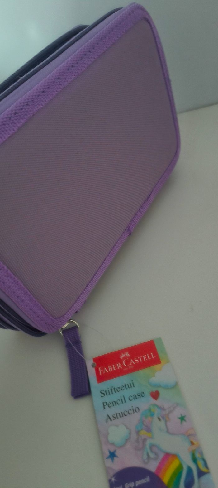 Trousse à 3 compartiments licorne Faber-Castell - photo numéro 4
