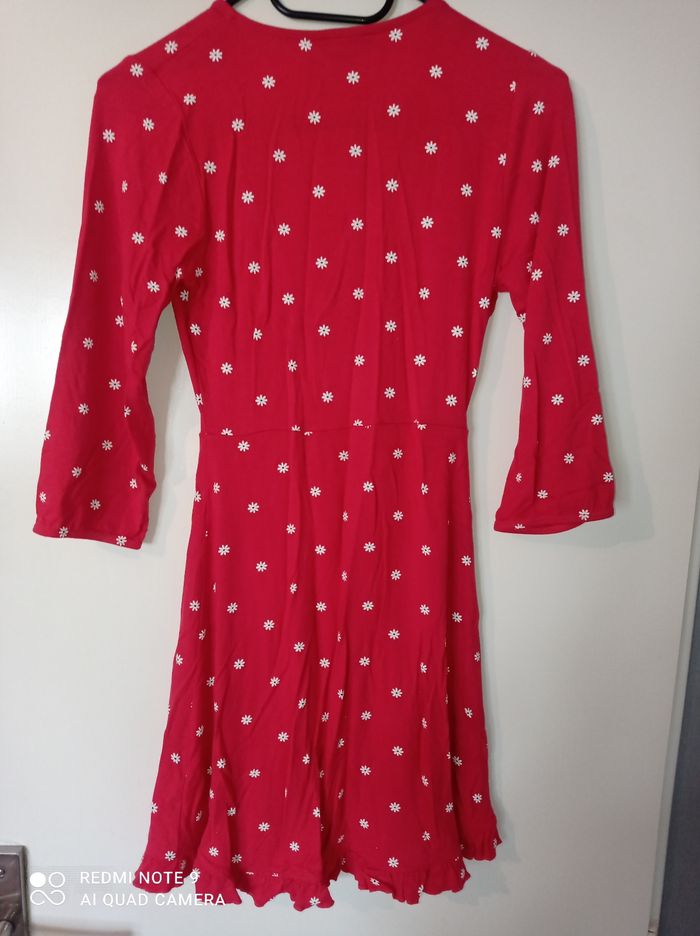 Robe rouge coeur croisé, Jennyfer, taille XS (34) - photo numéro 2