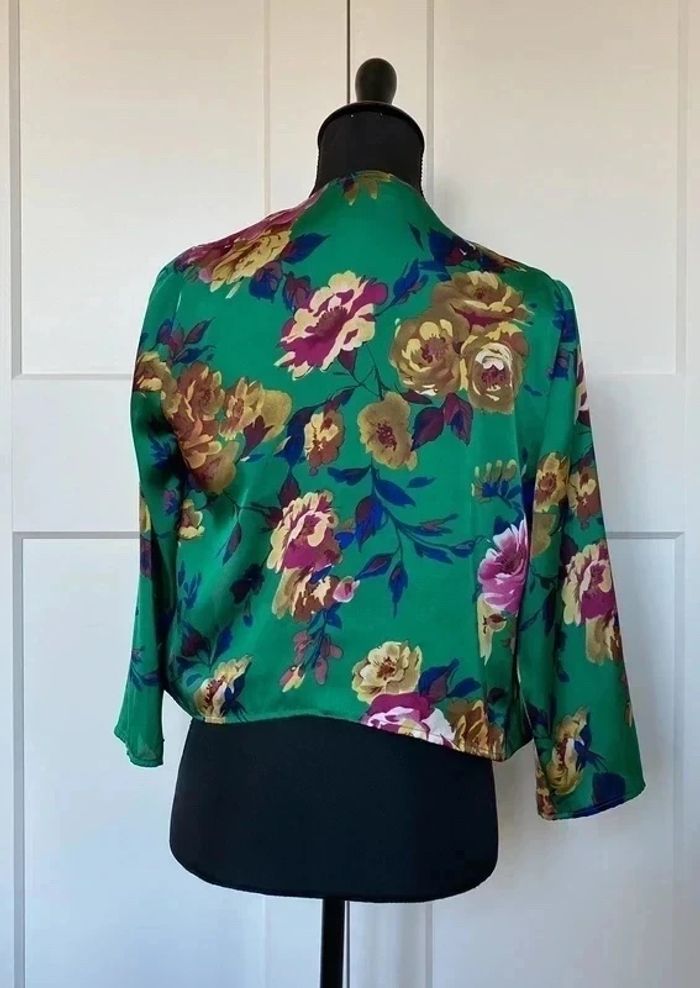 Ensemble cardigan et top à fleurs taille 38 - photo numéro 5