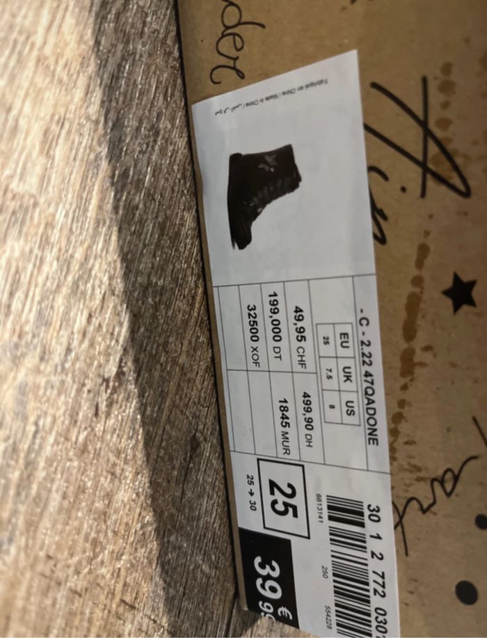 Bottines lulu castagnette taille 25 - photo numéro 2
