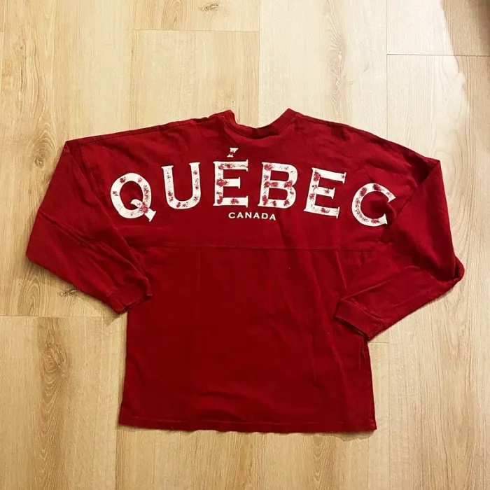 West Trend Import Canada Sweat Pull Rouge Quebec Homme Exclusif Vintage (Taille S) - photo numéro 8