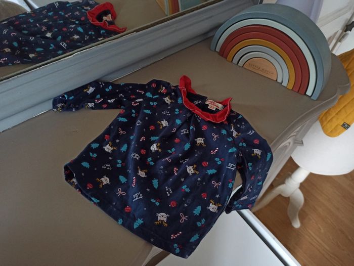 T-shirt à manches longues Noël 6 mois DPAM