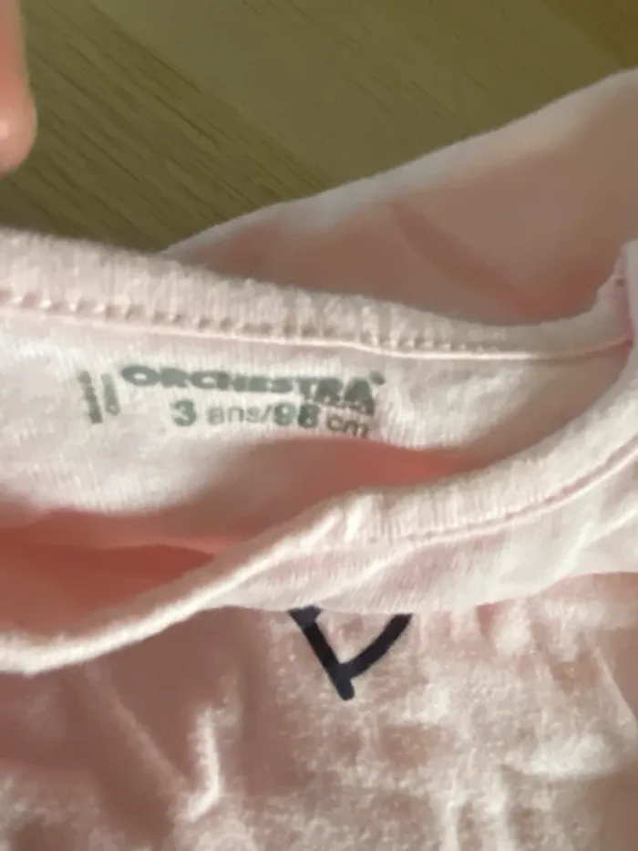 Pyjama rose fille 3 ans 98 cm orchestra 2 pièces automne manches longues - photo numéro 4