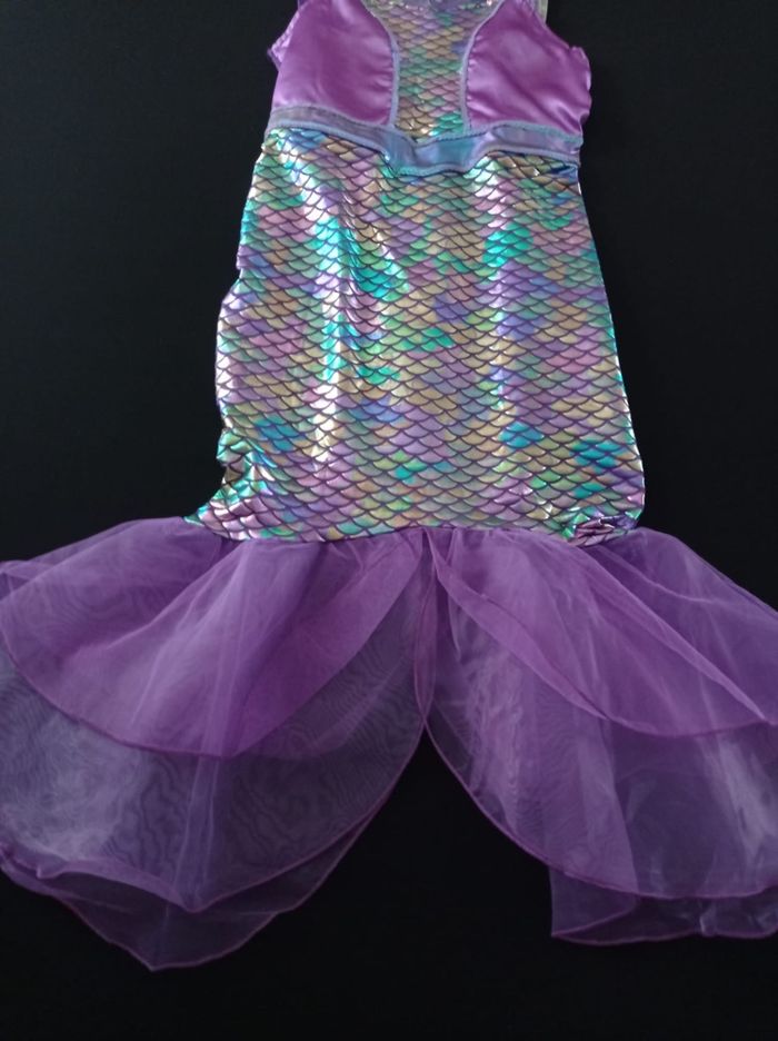 Déguisement sirène violette et accessoires 5-6ans - photo numéro 3