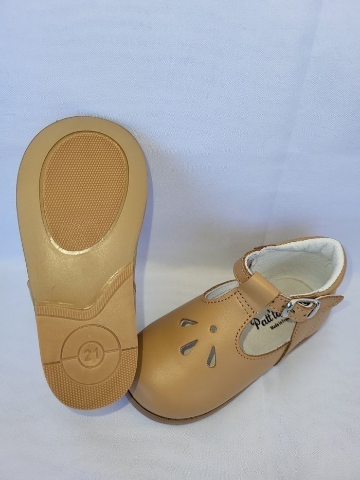 Chaussures en cuir beige Point 21 Made in France 🇨🇵
