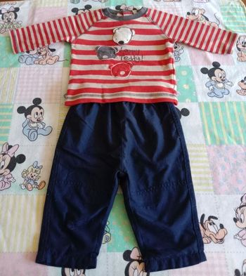 Ensemble garçon taille 6 mois