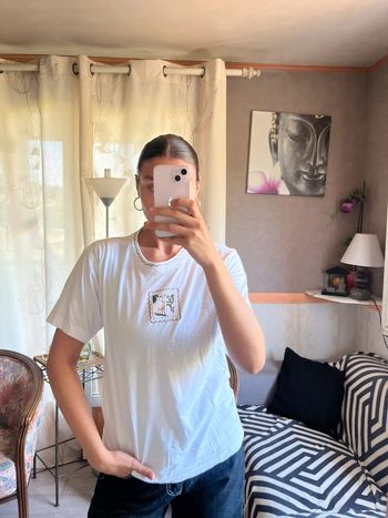 Tee-shirt coquette biche western country y2k 2000yer bohème champêtre vintage