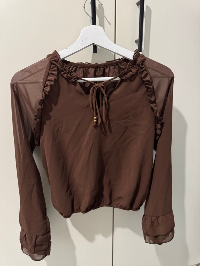 Blouse marron - photo numéro 2