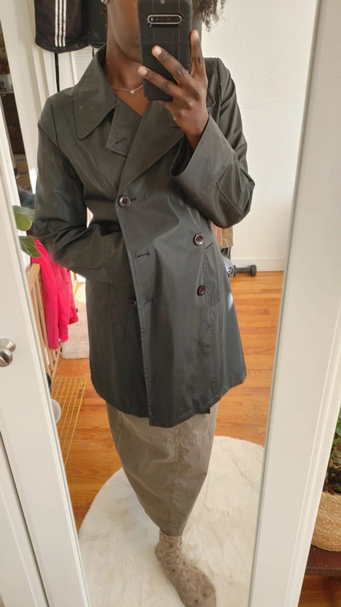 Manteau trench imperméable taille 38 40 M - photo numéro 3