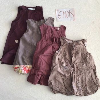 Lot 4 robes 6 mois